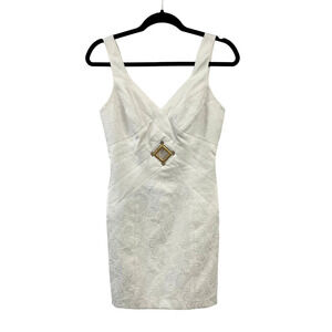 Vintage Linda Segal Ivory Cutout Sleeveless Dress 2